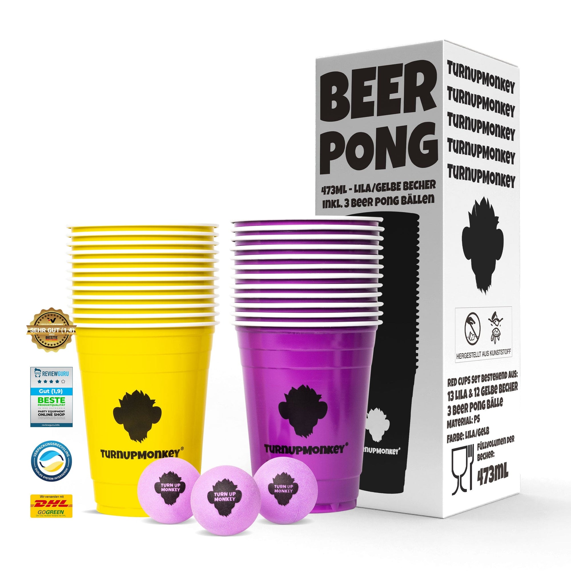 Beer Pong Spiel Set