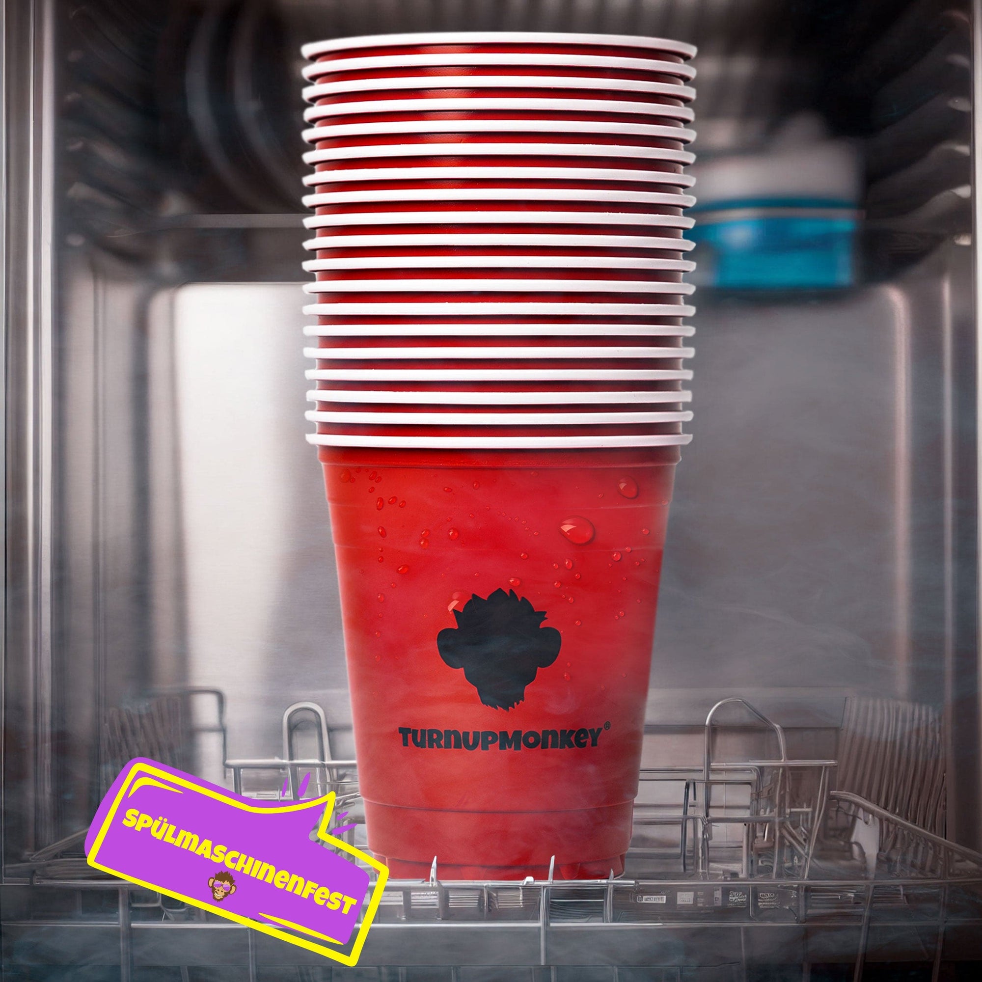 25 RED CUPS spülmaschinensicher