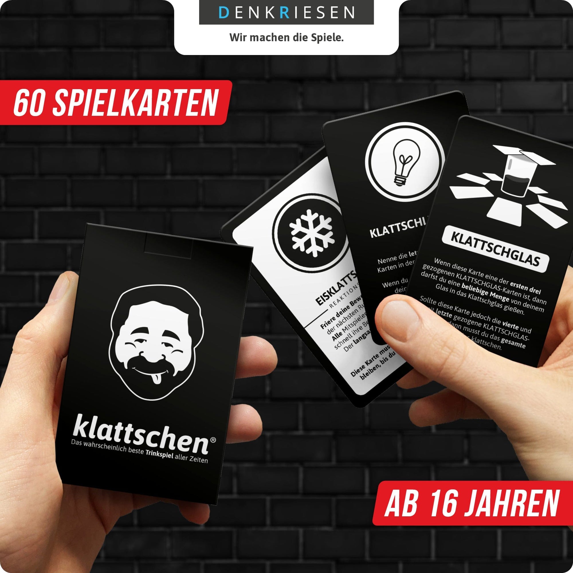 Klattschen Trinkspiel mit über 60 Karten