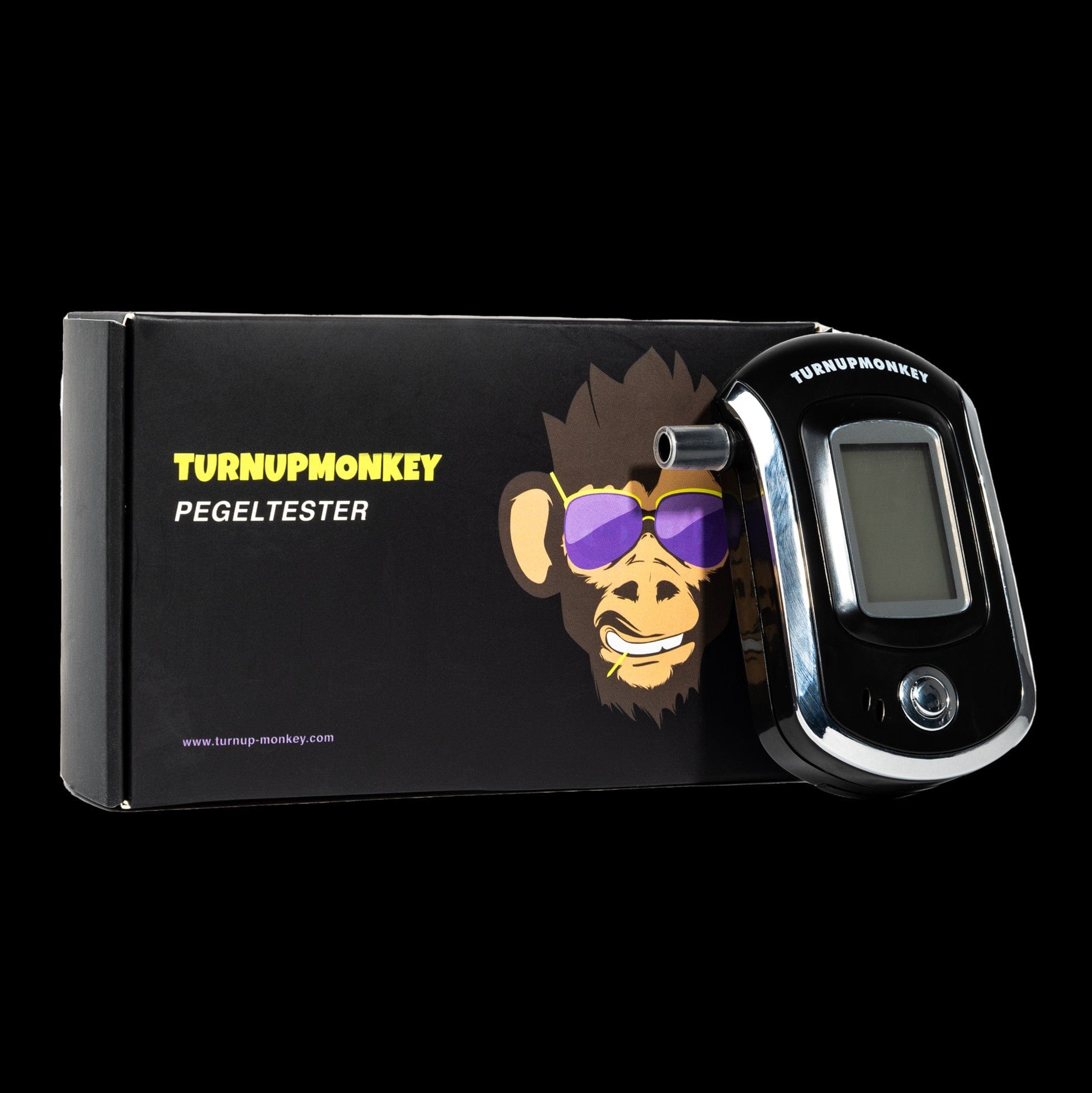 Turnupmonkey Pegeltester mit Verpackung