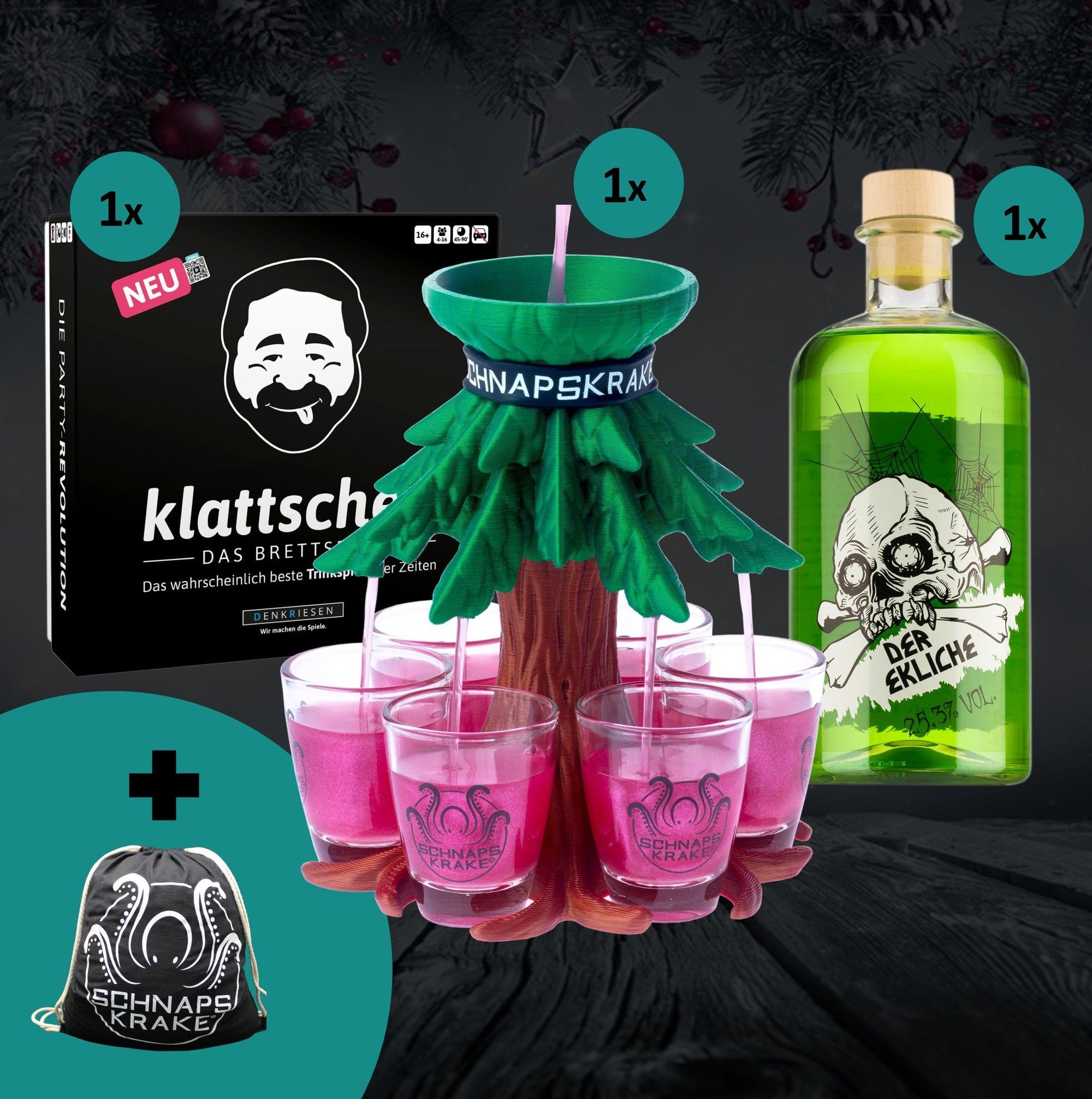 X-Mas Klatschen Brettspiel Paket