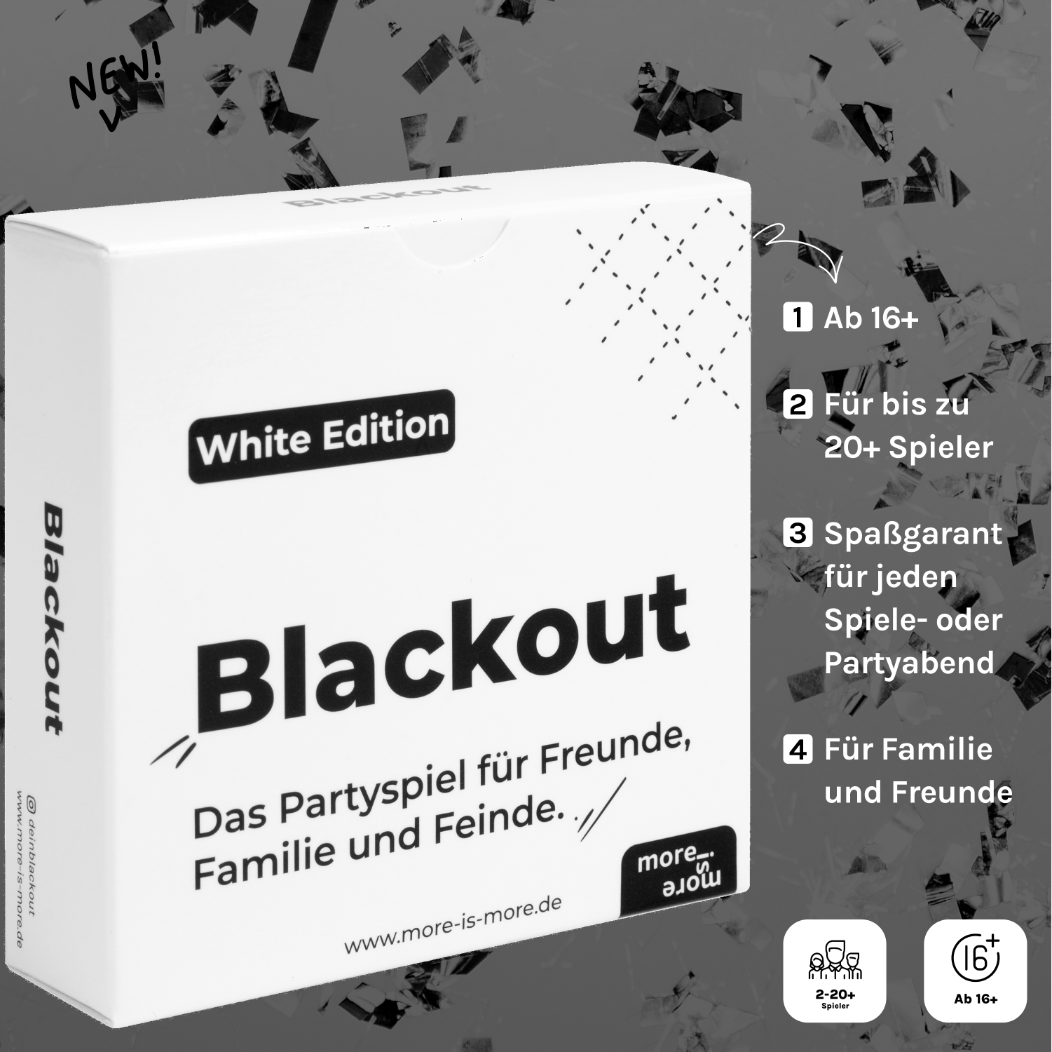 Informationen zum Blackout Partyspiel White Edition