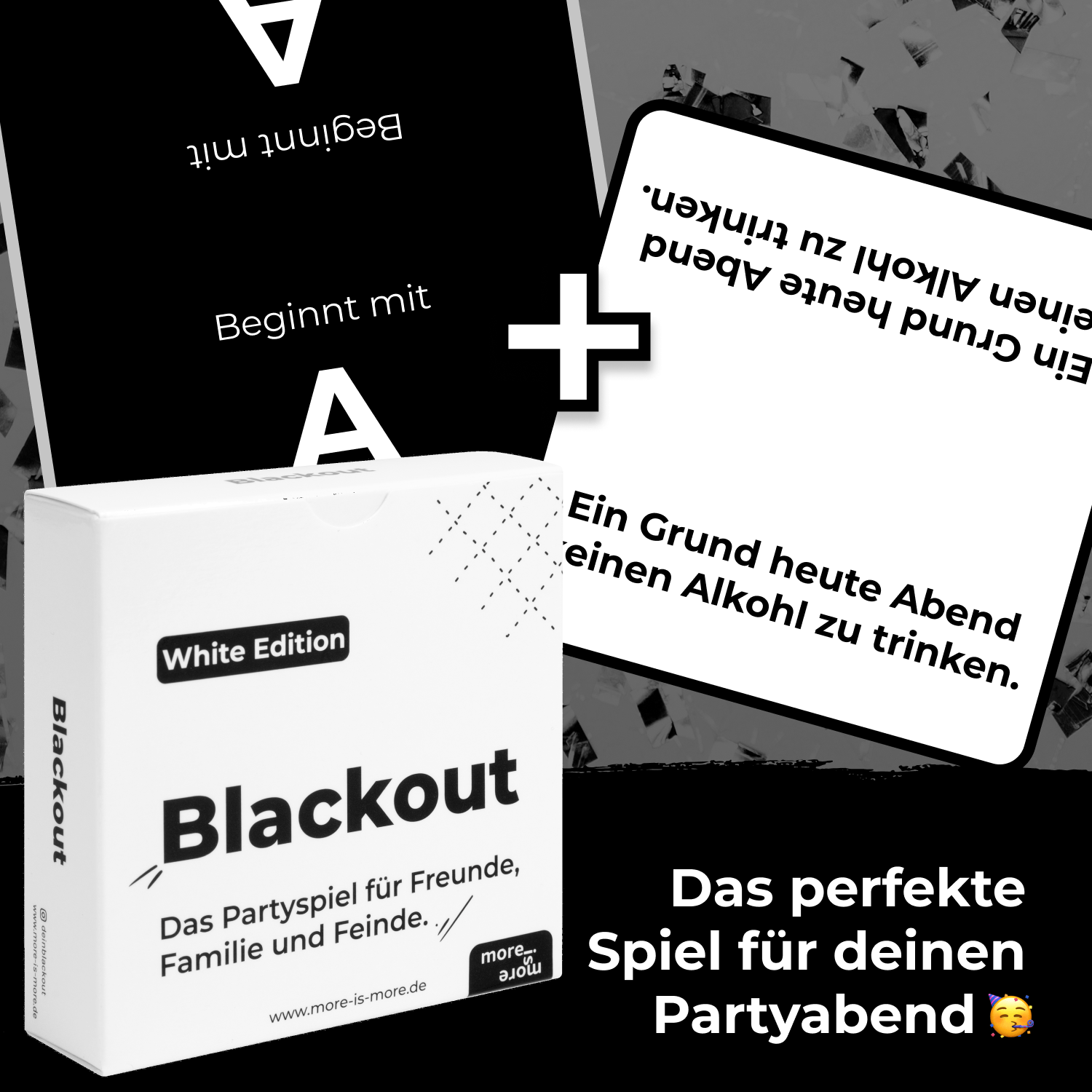Blackout Karten White Edition für den Partyabend